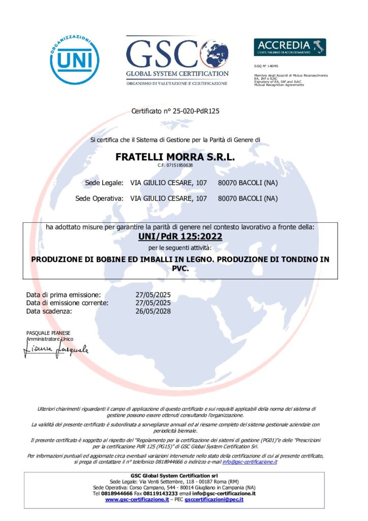 25-020-PdR 125 Fratelli Morra Srl